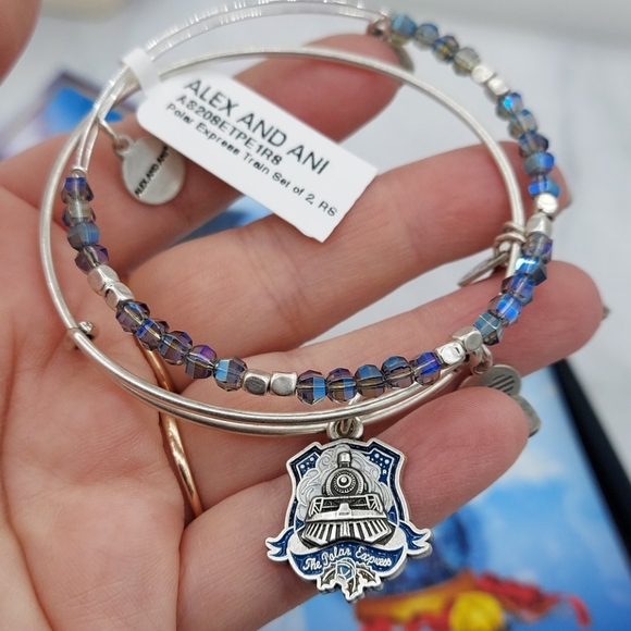 NEW in box Alex and Ani Polar Express train set 2 - Picture 4 of 4